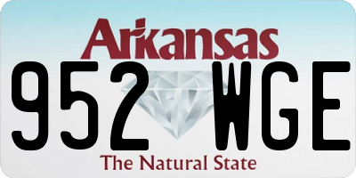 AR license plate 952WGE