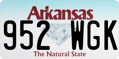 AR license plate 952WGK