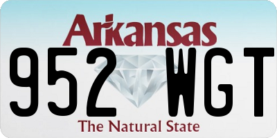 AR license plate 952WGT