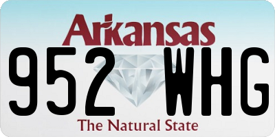 AR license plate 952WHG