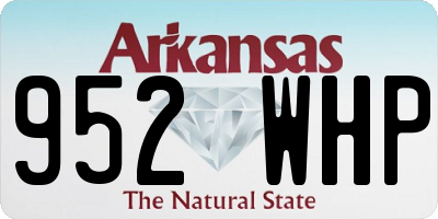 AR license plate 952WHP
