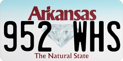 AR license plate 952WHS