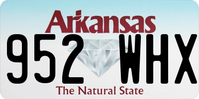 AR license plate 952WHX