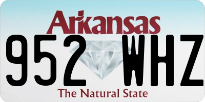 AR license plate 952WHZ