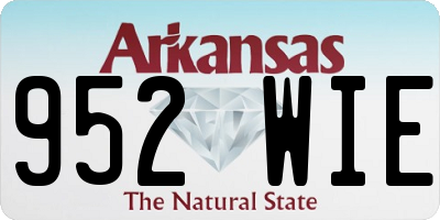 AR license plate 952WIE
