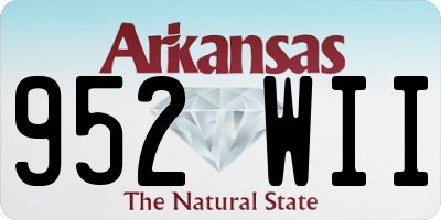 AR license plate 952WII