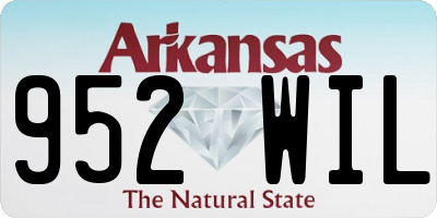 AR license plate 952WIL