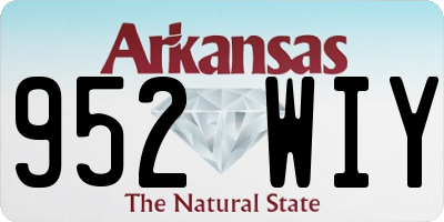 AR license plate 952WIY