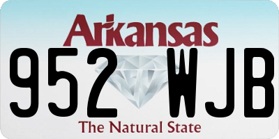AR license plate 952WJB