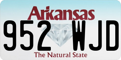 AR license plate 952WJD