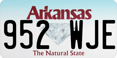 AR license plate 952WJE