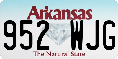 AR license plate 952WJG