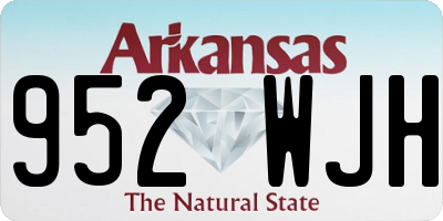 AR license plate 952WJH