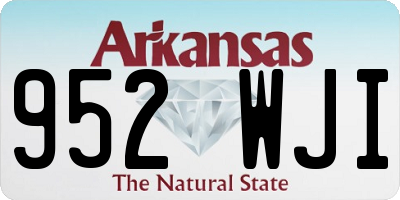 AR license plate 952WJI