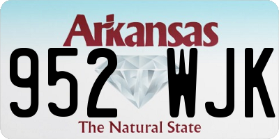 AR license plate 952WJK