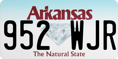 AR license plate 952WJR