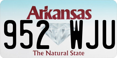 AR license plate 952WJU