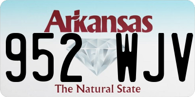 AR license plate 952WJV