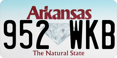AR license plate 952WKB