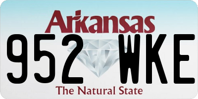 AR license plate 952WKE