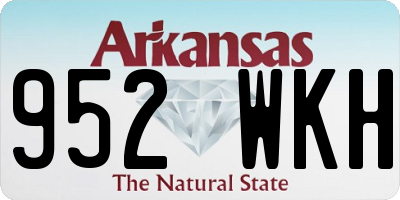 AR license plate 952WKH