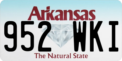 AR license plate 952WKI