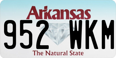 AR license plate 952WKM