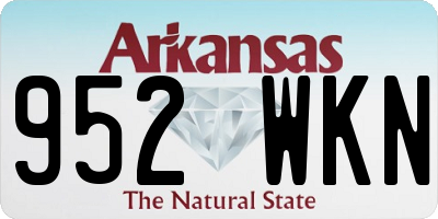 AR license plate 952WKN