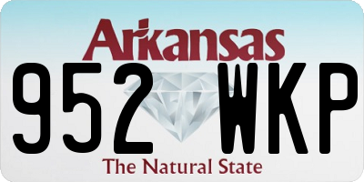 AR license plate 952WKP