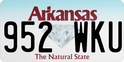 AR license plate 952WKU