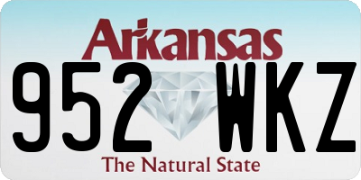 AR license plate 952WKZ
