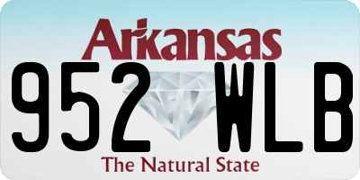 AR license plate 952WLB