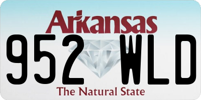 AR license plate 952WLD