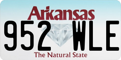 AR license plate 952WLE