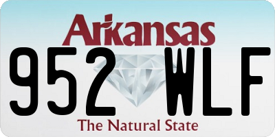 AR license plate 952WLF