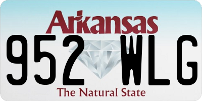AR license plate 952WLG