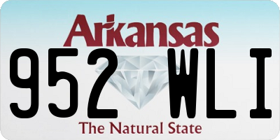 AR license plate 952WLI