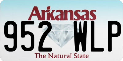 AR license plate 952WLP