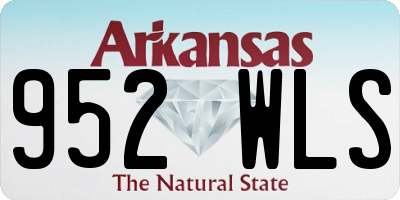 AR license plate 952WLS