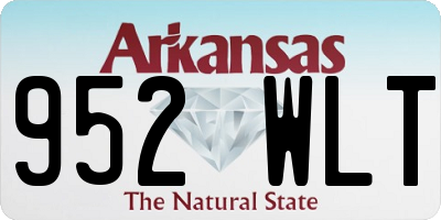 AR license plate 952WLT