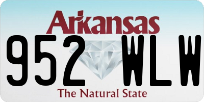 AR license plate 952WLW