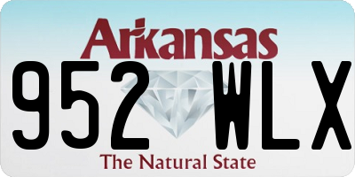 AR license plate 952WLX