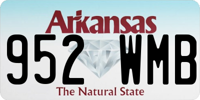 AR license plate 952WMB