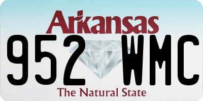 AR license plate 952WMC