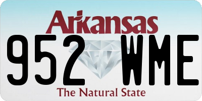 AR license plate 952WME