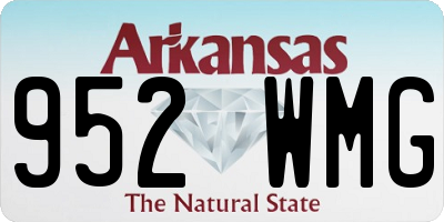 AR license plate 952WMG