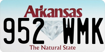 AR license plate 952WMK