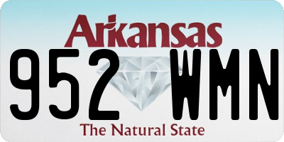 AR license plate 952WMN