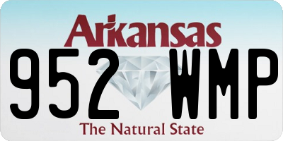 AR license plate 952WMP