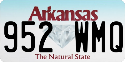 AR license plate 952WMQ
